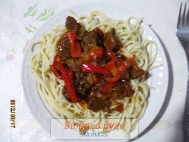 Печень в томатном соусе