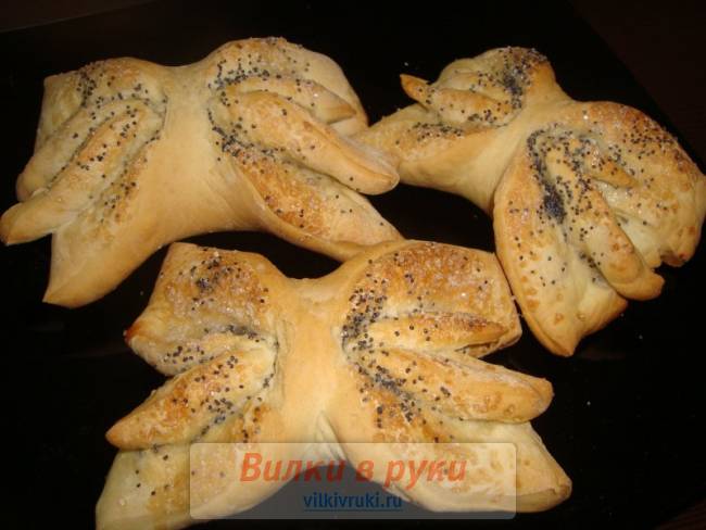 Плюшки - бантики постные