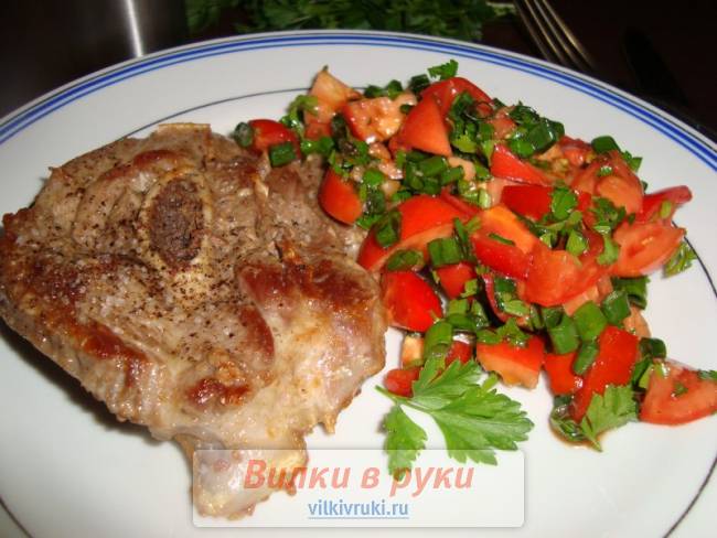 Сочный ромштекс из голени индейки