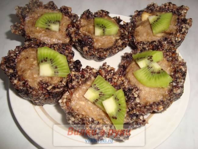 Десерт Ореховая корзиночка