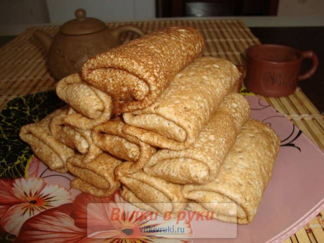 Блинчики с банановой начинкой