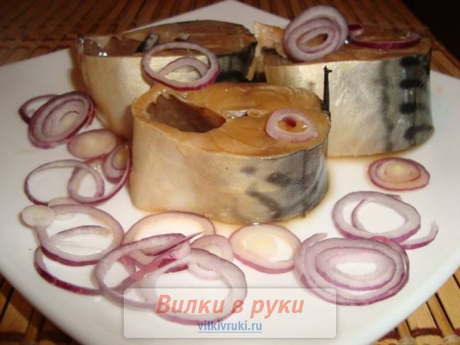 Скумбрия, соленая в заварке