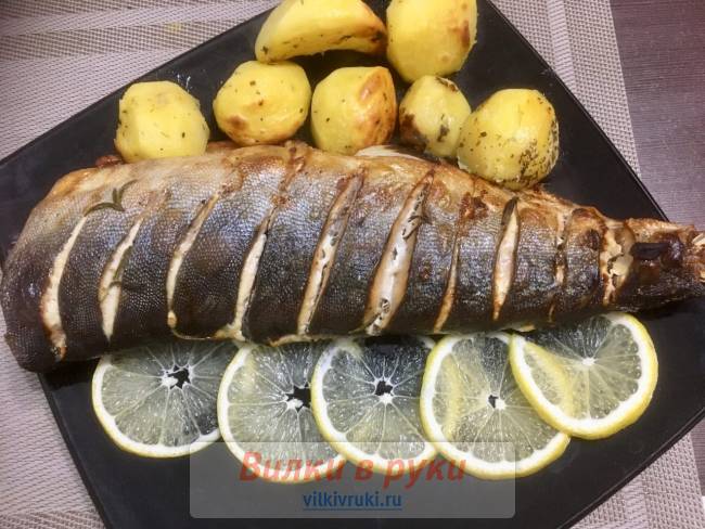 Запечённая горбуша 