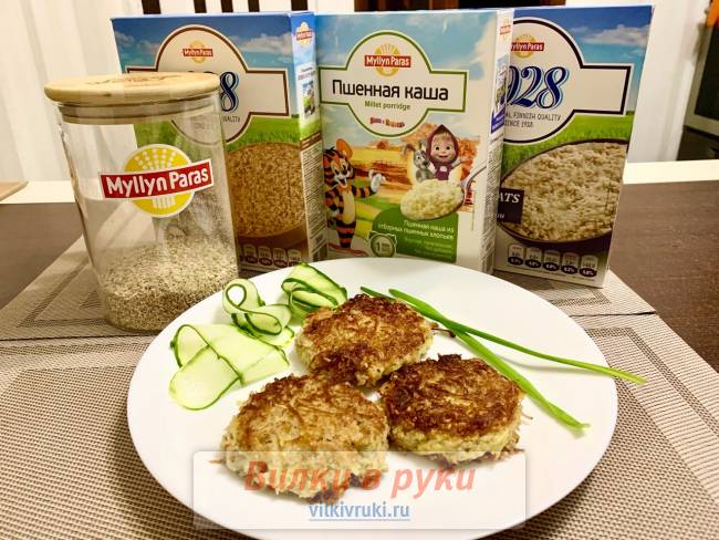 Постные котлеты с резаным овсом